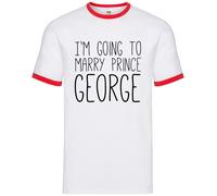 Mi Sposo Con Il Principe GEORGE - Ringer Da Uomo - Famiglia Reale Divertente