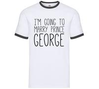 Mi Sposo Con Il Principe GEORGE - Ringer Da Uomo - Famiglia Reale Divertente