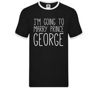 Mi Sposo Con Il Principe GEORGE - Ringer Da Uomo - Famiglia Reale Divertente