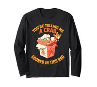 Mi stai dicendo Un Granchio impazzito in Questo Rag Rangoon Divertente Maglia a Manica