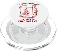 Mi stai dicendo un pollo fritto questo riso divertente gioco di parole PopSockets PopGrip per MagSafe