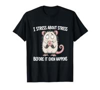 Mi Stress sullo Stress Prima Ancora Che accada Opossum Divertente Maglietta