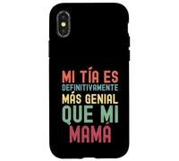 MI TÍA ES DEFINITIVAMENTE MÁS GENIAL QUE MI MAMÁ Custodia per iPhone X/XS