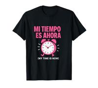 MI TIEMPO ES AHORA OROLOGIO GRAFICO ROSA Maglietta