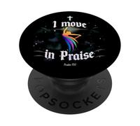 Mi trasferisco in Lode Dancing Christian Worship Dancer Girl PopSockets PopGrip Adesivo