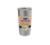 Mi vedono Rollin' sushi Bicchiere termico in acciaio inox doppia parete