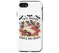 Mi vesto da gatti perché le persone sono inquietanti Custodia per iPhone SE (2020) / 7 / 8