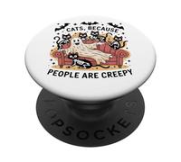 Mi vesto da gatti perché le persone sono inquietanti PopSockets PopGrip Adesivo
