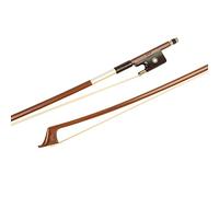Mi & vi Basic pernambuco Violin Bow W/ebano rana, ottagonale argento montato nichel bastone, Tinsel Lappatura Cello 3/4