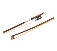 Mi & vi Basic pernambuco Violin Bow W/ebano rana, ottagonale argento montato nichel bastone, Tinsel Lappatura Violin 1/2