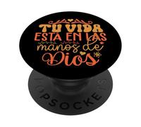 Mi vida está en las manos de Dios PopSockets PopGrip Adesivo