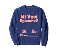 Mi Vuoi Sposare Matrimonio Proposta Originale Sposo Sposa Felpa