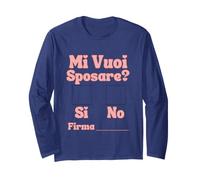 Mi Vuoi Sposare Matrimonio Proposta Originale Sposo Sposa Maglia a Manica