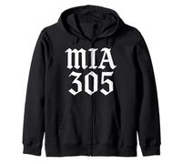 MIA 305 Miami Florida Heat South Floridian Beach Festa degli anni '80 Felpa con Cappuccio