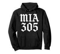 MIA 305 Miami Florida Heat South Floridian Beach Festa degli anni '80 Felpa con Cappuccio