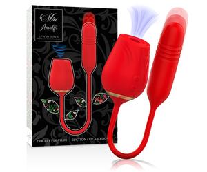 Mia Amalfi - Vibratore Doppio Su e Giù e Succhia Clitoride in Silicone