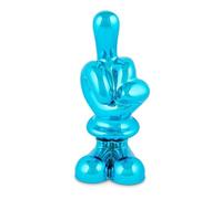 Mia Design - Funky Scultura Pop Scacciaguai - Dito Medio Azzurro h.12