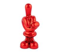 Mia Design - Funky Scultura Pop Scacciaguai - Dito Medio Rosso h.28