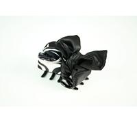 Mia Fermaglio per capelli rivestito in tessuto, colore: nero e bianco, 1 pezzo