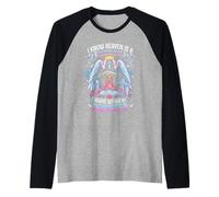 Mia Figlia è la mia Angelo-Custode in Cielo Madri Dolore Maglia con Maniche Raglan