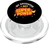 Mia figlia è la mia eroina dei superpoteri Dad Day PopSockets PopGrip per MagSafe