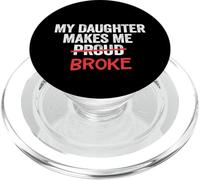 Mia figlia mi rende orgoglioso Broke Broke Dad Mens PopSockets PopGrip per MagSafe