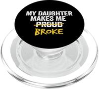 Mia figlia mi rende orgoglioso Broke Broke Dad Mens PopSockets PopGrip per MagSafe