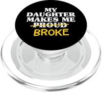 Mia figlia mi rende orgoglioso Broke Broke Dad Mens PopSockets PopGrip per MagSafe
