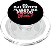 Mia figlia mi rende orgoglioso rotto papà figlia padre uomini PopSockets PopGrip per MagSafe