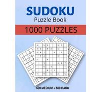Mia Howell Sudoku Puzzle Book 1000 Puzzles Medium and Hard (Tascabile)