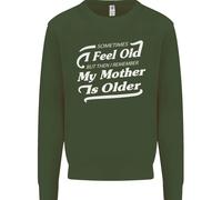 Mia Madre È Più Grande Felpa Jumper Per Compleanno 30 40 50