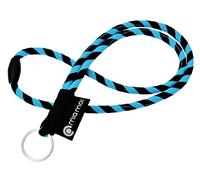 mia mai Cordino tubolare (blu/nero, 45cm) Cordino con chiusura di sicurezza, anello portachiavi
