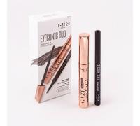 Mia Makeup Eyeconic Duo Mascara volumizzante Nero e Eyeliner nero 2 St