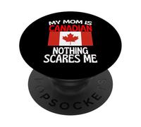 Mia mamma è canadese niente mi spaventa divertente mamma PopSockets PopGrip Adesivo