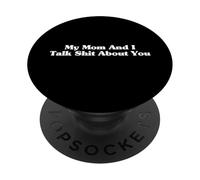 Mia mamma e io parliamo di te Figlio Figlia Bambino Matching PopSockets PopGrip Adesivo