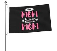 Mia Mamma È Più Figa Di Tua Madre Bandiera Da Cortile Resistente Alle Intemperie Garden Flag Divertente Bandiere Di Benvenuto Decorazione Per Patio Fattoria Interni 90X152Cm