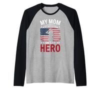 Mia mamma non è solo un veterano, è il mio eroe Maglia con Maniche Raglan