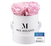 Mia Milano Infinity Roses 5 anni di conservazione | Scatola di rose con rose vere | Fiori di lunga durata in scatola | San Valentino Regalo | Fatto a mano in Germania