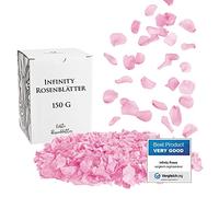 Mia Milano Petali di Rosa Veri | Fiori di Rose Vere in Scatola Regalo | San Valentino Regalo | Petali di Rosa conservati (Rosa, 150g)