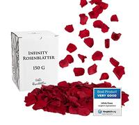 Mia Milano Petali di Rosa Veri | Regalo Romantico per Donne | Fiori di Rose Vere in Scatola Regalo | San Valentino Regalo | Petali di Rosa conservati (Rosso, 150g)