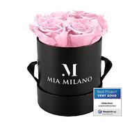 Mia Milano Rose stabilizzate | Regalo di Festa della Mamma | Scatola rose fiora | San Valentino Regalo | Confezione Regalo con Rosa Eterna