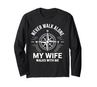 Mia Moglie Cammina con Me Memorial Widower Sympathy Maglia a Manica