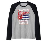 Mia Moglie è Cubana Niente Mi spaventa Maglia con Maniche Raglan