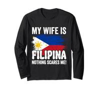 Mia Moglie è filippina Niente Mi spaventa Maglia a Manica