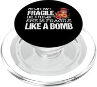 Mia moglie è fragile come un fiore lei è come una bomba PopSockets PopGrip per MagSafe