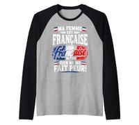 Mia Moglie è Francese Niente Mi spaventa Maglia con Maniche Raglan