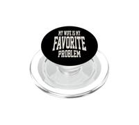 Mia moglie è il mio problema preferito divertente PopSockets PopGrip per MagSafe