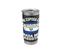 Mia moglie è salvadoregno, niente mi spaventa Bicchiere termico in acciaio inox doppia parete