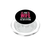 Mia moglie è una consapevolezza del cancro al seno sopravvissuta PopSockets PopGrip per MagSafe