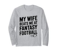 Mia Moglie Mi batte al Fantasy Football Maglia a Manica